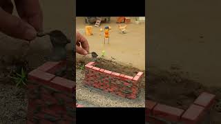 Mini Tractor Bridge Build 🚜 #MiniBridge #MiniConstruction #Miniature #VillageLife #Satisfying #Viral