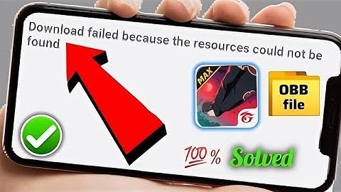 Download Failed Because The Resources Could Not Be Found Free Fire | Download Failed problem solved