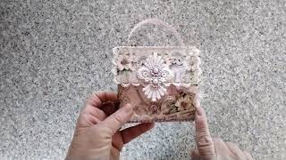 Shabby Chic, Victorian Printable Junk Journal Kit from decor8yourlife (Blush Lace & Pearls)