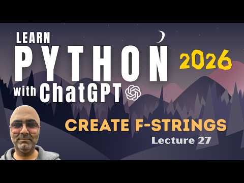 Python Programming Tutorial for Beginners | Create f-strings