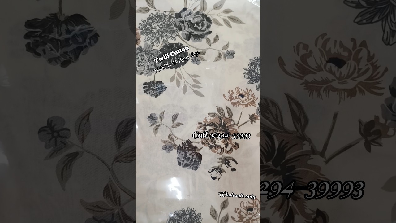 twill cotton bedsheet कॉटन बेडशीट King Size only Wholesale