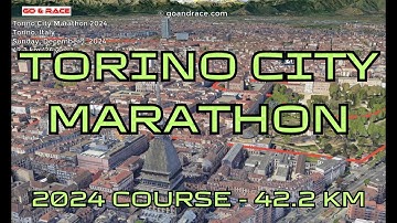 Torino City Marathon 2024: fly over the marathon course! Video of the race path.