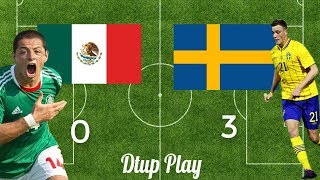 Mexico pierde contra Suecia 3-0 , pero pasa a octavos de final