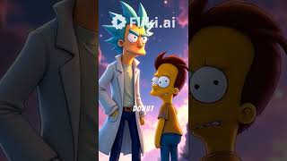What if Rick and Morty crossed over with The Simpsons? 🌌🍩