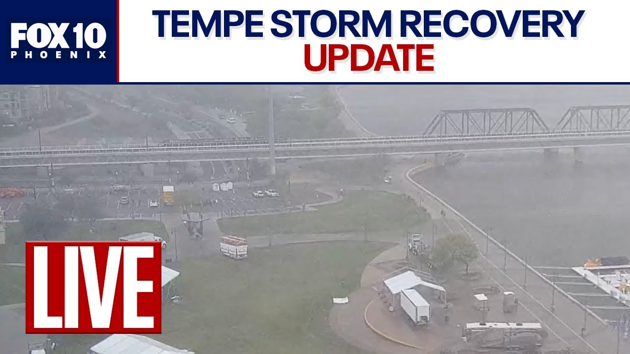 🔴 LIVE:  Tempe Update on Recovery from Microburst | FOX 10 Phoenix
