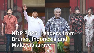NDP 2025: Leaders from Indonesia, Brunei and Malaysia arrive at Singapore