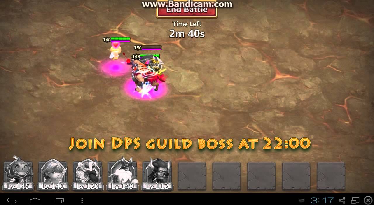 Castle Clash - Tier 3 Boss Stun with Minotaur