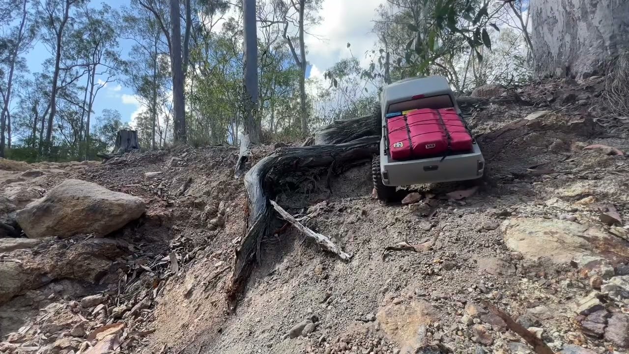 Trail trucking Pine creek again, 3 axial Basecamp’s and Yikong patrol