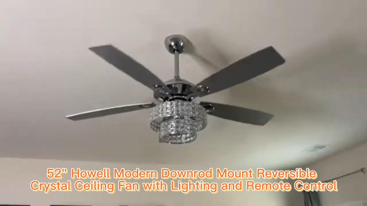 F6215AQ110V Beautiful metal work with high-quality mechanical element coalesces into the ceiling fan