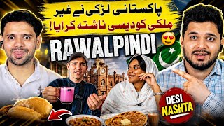 🔥 Indian's Reaction: Foreigner Tries Authentic Pakistani Desi Breakfast! 🇵🇰😱