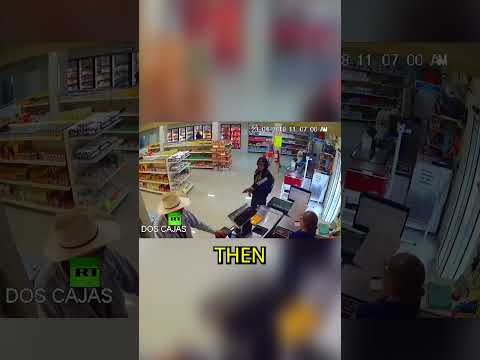 Real life cowboy takes down an armed robber!