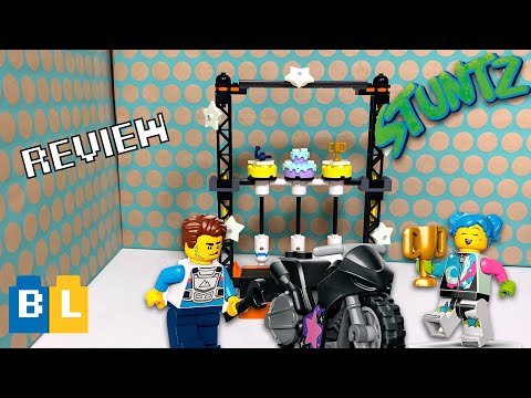 YouTube thumbnail: LEGO - 60341 - City Stuntz - The Knockdown Stunt Challenge - review!!