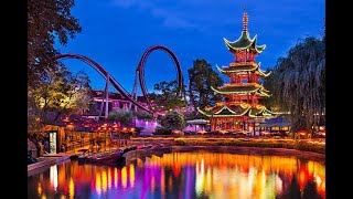 Tivoli Gardens, Denmark 4K 2021 All Rides In 3 Minutes.