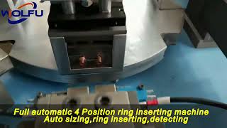 Ring inserting machine 4 position