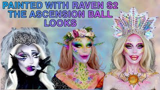 PAINTED WITH RAVEN THE ASCENSION BALL 3 LOOKS