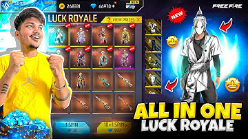 Free Fire New Luck Royale All Rare Bundles,Evo Guns And Emotes In One Spin😍💎 -Garena Free Fire