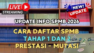 Cara Daftar SPMB Tahap 1 | Jalur Prestasi | Jalur Mutasi | SPMB Jabar 2026