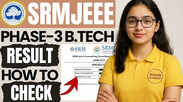 srmjeee phase 3 result 2025 | srmjeee result 2025 | srm btech result | mahir academy
