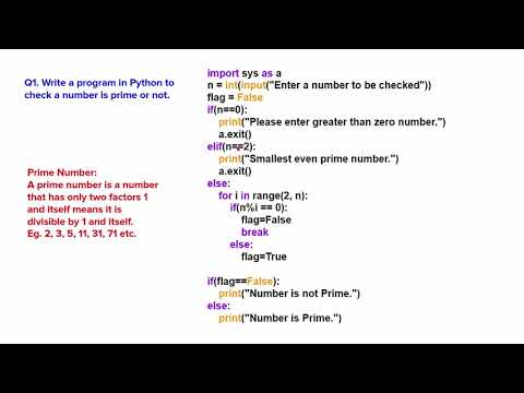 Prime Number check in Python CBSE/State Boards Class 11 and Class 12