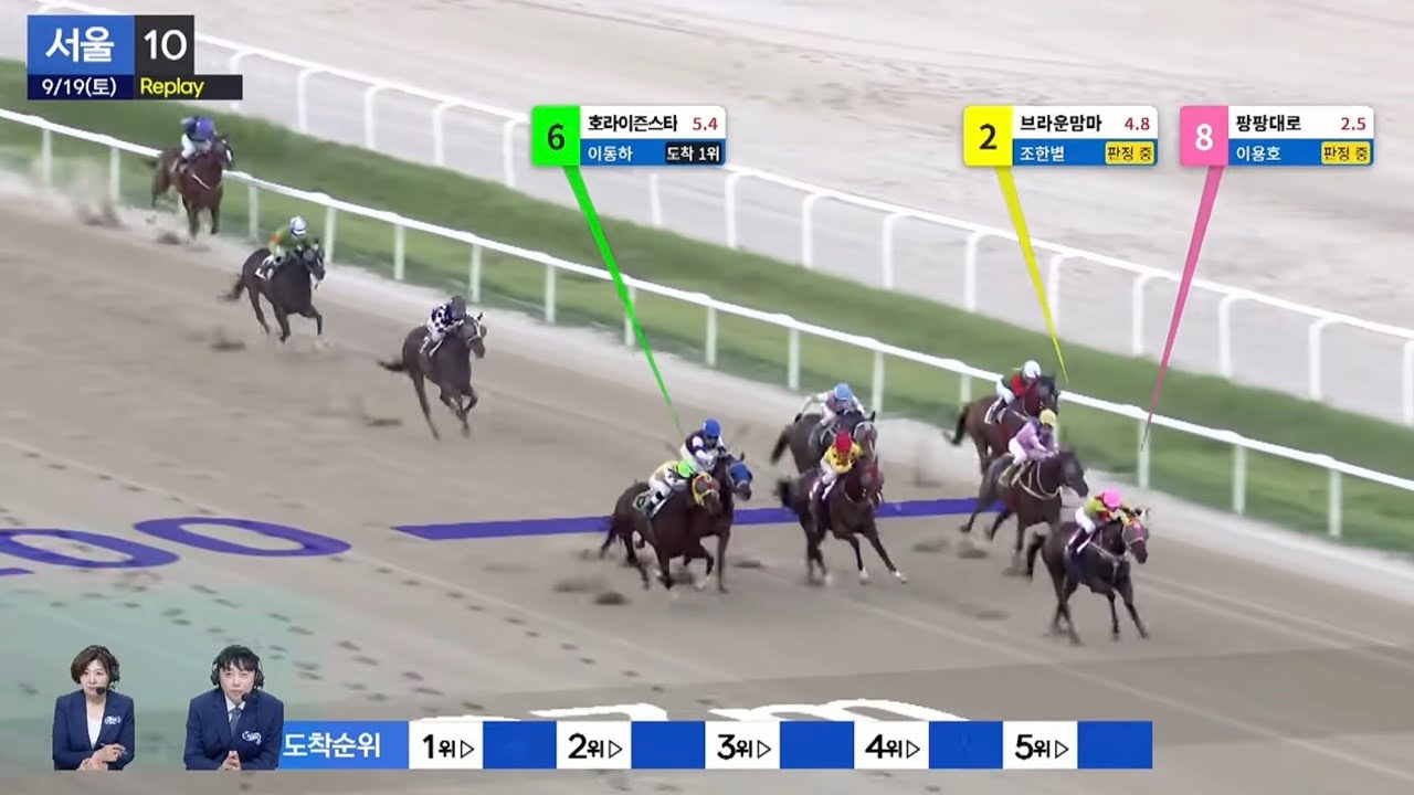 [더비온 동시 Live] 9월 19일 (토) 서울 8R, 9R, 10R 해설중계 라이브!