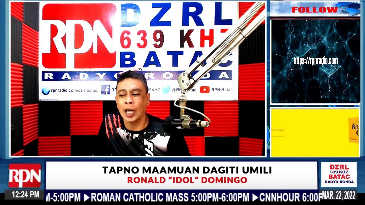 "" | RPN DZRL RADIO RONDA 639khz BATAC" | March 22, 2022