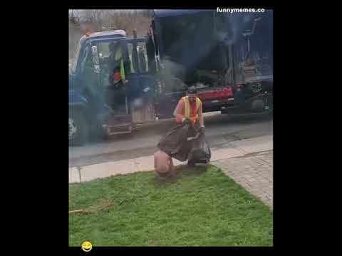 Kid inside trashbag prank 🗑🤣