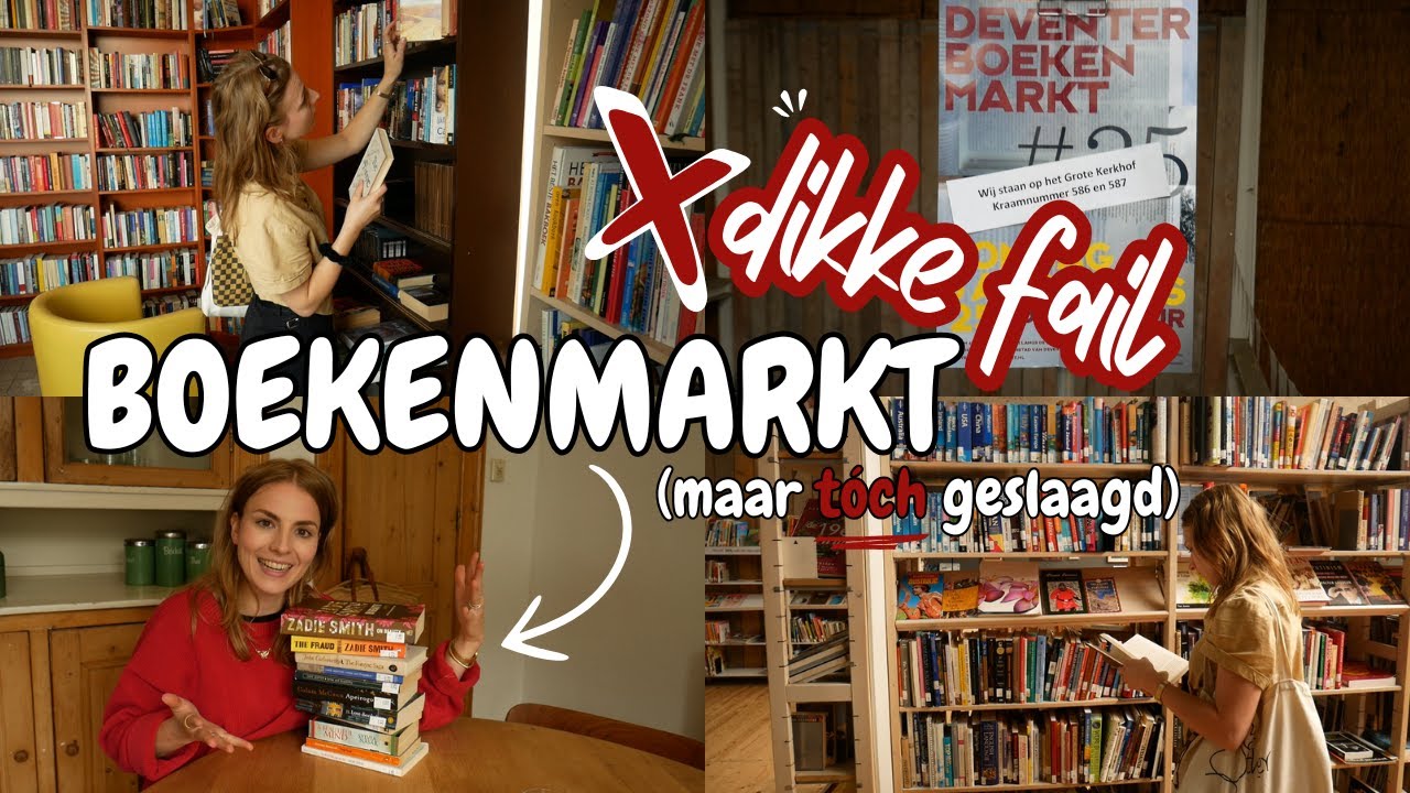 WHY😣!? Dé grootste boekenmarkt van Europa gemist👎🏼, wél een volle tas boeken gescoord💃🏼 (voor €16)