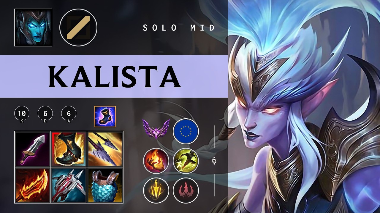Kalista Mid vs Syndra - EUW Master Patch 26.04