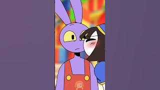 Pomni Kiss Jax💋 - TADC The amazing digital circus animation #theamazingdigitalcircus #shorts