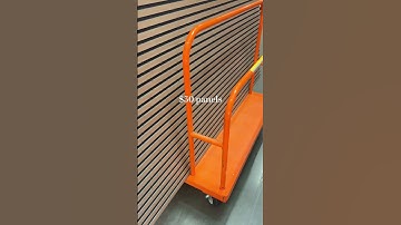 Affordable wood slat panels, that were only $50 each ! #woodslatwall #lifestyle #homeimprovement