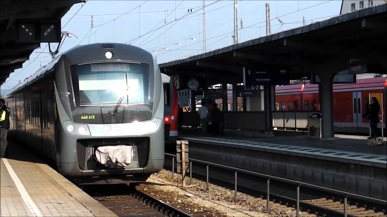 Donauwörth - ET 440: agilis + DB Regio - IC (+Nothalt) - Steiermarkbahn + mgw-Service - Stadtbilder