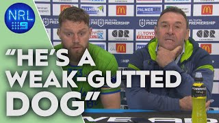 NRL Presser: Ricky Stuart EXPLODES over Panthers star's dog act | NRL on Nine