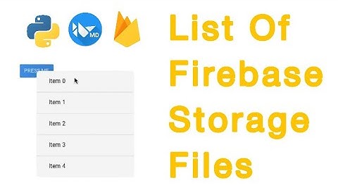 🔥 How To Download A List Of Firebase Storage Files Using Drop Down Menu In KivyMD | Firebase