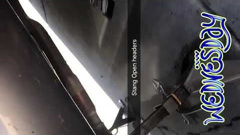 V6 Mustang - open headers