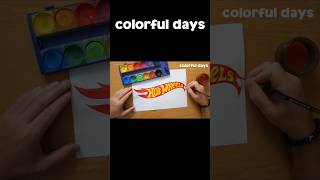 Hot Wheels logo painting