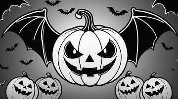 Blender with Stable Diffusion XL Tutorial - Halloween themed coloring page