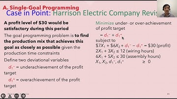 Lecture 05 10 Single Goal Programming