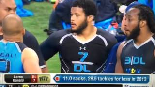 Aaron Donald at the Combine - Mike Mayock
