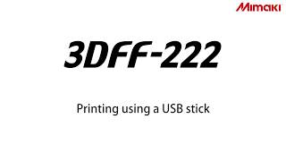 3DFF-222_Printing using a USB stick