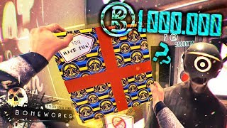WHAT'S INSIDE THE $1 MILLION BOX? | Boneworks Pt. 2 [Oculus VR] Hacking