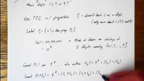 The Principle Of Inclusion And Exclusion (Part 2/3)