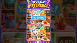 🐰🐱 Spot the Difference Challenge – Can You Find Them All? ⏰