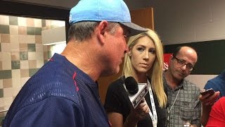 BOS@HOU: Farrell discusses Porcello's command issues