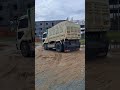 It trying to unloading sand #constructionchannel #truck #excavator #bulldozer