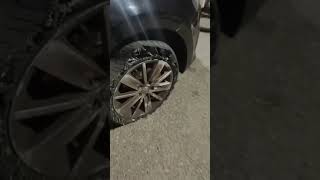 Woman Driving Vehicle With Flat Tire Accidentally Shatters Tire - 1500522