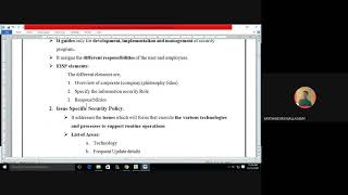 Security Blueprint, Security Policies and ISO 17799/BS7799 Standards