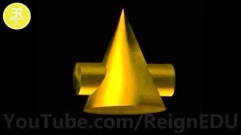 Intersection of Cone and Cylinder from center - #ReignEdu Animation Series #ED3