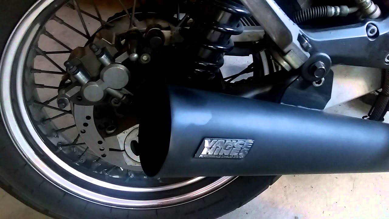 ゼファー1100 バンス＆ハインズ メガホン グラスウール無し - YouTube