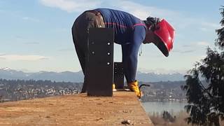 Acrobatic welding master Antonio