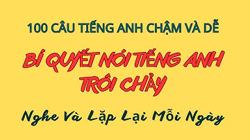 Bí Kíp 100 Câu Tiếng Anh| Để Nói Tiếng Anh Trôi Chảy | Nói Lưu Loát Như Người Bản Xứ | Câu Cửa Miệng